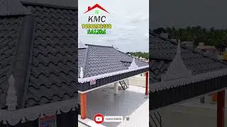 Gray Tile Sheet Kerala Model Roofing | Beautiful Home Roof Design | Kmc Roofing 9600200288