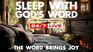 Scripture meditation for peace soothes. Healing scriptures for sleep restore. Sleep with psalms.