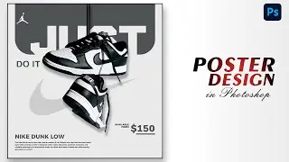 Easy Shoe Poster Design in Photoshop for Beginners
