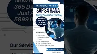 Now get 365 Days SAP S4 HANA Server Access for practice at just 5999 INR. #saptraining #sapfico #sap