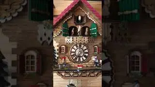 Trenkle Quartz Musician and Beer lady chalet cuckoo clock #TheCuckooHaus, Cuckoo Clock