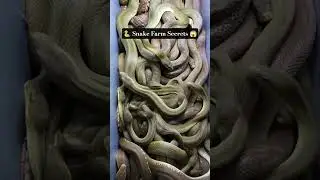 🐍 Inside the Snake Farm 😲 Unbelievable Creatures! #SnakeFarm #Wildlife #Naturee #shortvideo