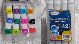 Marker + Pen //Touch Sketches/ multiple  marker colour/12 marker