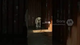 漂流コンテナから犬 Dog found in drifting container #創造