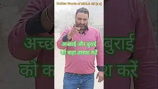 Mola Ali (A.S) Aqwal on character | भलाई और बुराई कहाँ देखें