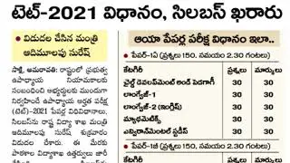 Ap tet syllabus 2021 new changes| Ap tet latest news today| Ap tet syllabus 2021|by Kumar education|