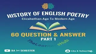 HISTORY OF ENGLISH POETRY BA 1ST SEMESTER   CALCUTTA UNIVERSITY QUESTIONS ANSWERS  ALL UNIVERSITY