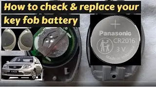 DIY | Check & Replace Toyota Vios NCP42 Key Fob Battery | 檢查以及更換豐田威馳遙控鑰匙電池