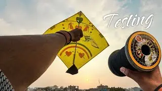 Kite Flying rooftop Vlog | Femous kite 🪁🪁 | Monokite Fighter Manjha | Hero Plus Unboxing video 