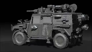 Reel 2016 SCI-FI Military car By Yacine BRINIS