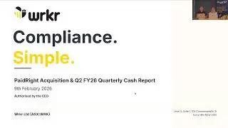 Wrkr Ltd Q2 FY26 Performance and PaidRight Acquisition