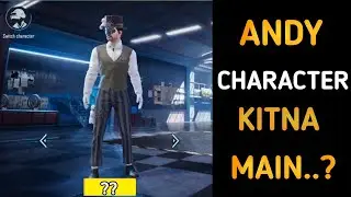 ANDY CHARACTER COST REVEAL | ANDY CHARACTER VOICE PUBG MOBILE | ANDY KINE MAIN