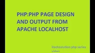 PHP:PHP FIRST PROGRAM HOW TO RUN TO SHOW PAGE TEXT