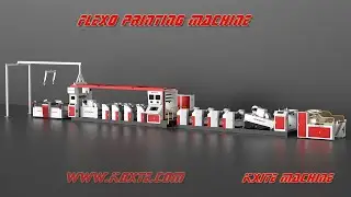 4/6high Speed Central Drum Shopping Bag Woven Bag Flexographic Printing Machine