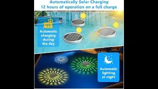 KitLoo Solar Pool Light Unboxing, Night Demos, Full Review!