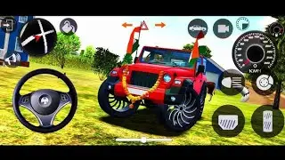 mahindra Purple red Thar 😈|| Indian Cars simulator 3D || Android Gameplay#2025 #india