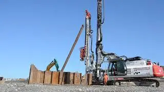 Sheet Piling at Rossall Beach Cleveleys