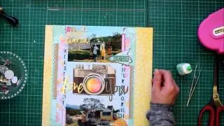 Scrapbook process video - April HipKit