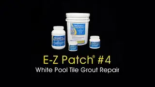 E-Z Patch 4 White Pool Tile Grout Repair &ndash; How to Fix Pool Tile Grout Above Water Line