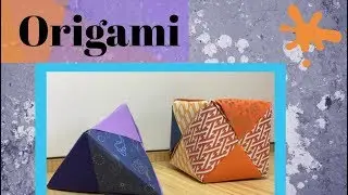 How to fold a Origami Triangle and Cube