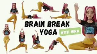 Laser Focus Yoga for Kids | Brain Break for Concentration & Study with Mira