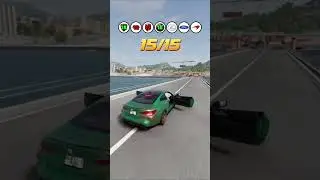 Car vs containers... #safetyfirst #beamngdrive #car #crash #test #gameplay #survival