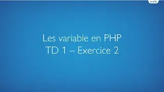 Programmation Web 2 - Les variable en PHP