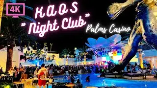 KAOS NIGHT CLUB 🏨 | Las Vegas | **14 MILLION $$$$ HUGE STATUE** @ Palms Casino | 4K