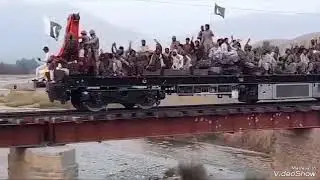 Railway crain