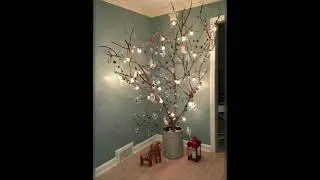 Original Ideas to decorate with dry branches this Christmas🎄🌲☃️ #christmas #youtubeshorts #ideas