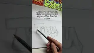 How to improve your graffiti straight letters #graffiti #shorts #youtube