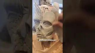 Tallado a mano, rostro art&iacute;stico.