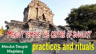 Mendut temple the centre of buddhist practices and rituals #Yogyakarta #Indonesia