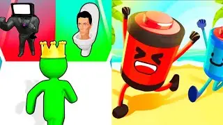 giant rush vs battery run gameplay || giant rush vs battery run 3d gameplay || giant rush 