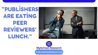 &ldquo;Publishers are eating peer reviewers&rsquo; lunch.&rdquo;