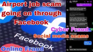 Airport job scam through Facebook #airportjobs #jobscam #facebook #messenger #scammer #scam #fraud