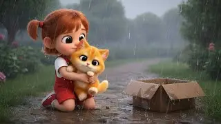 Abandoned in the rain... a tiny kitten's journey home 🌧️🧡 (ASMR)