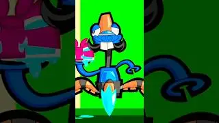 Lunk is late for Balk's birthday party and must mix with Tentro to get to the top floor in time