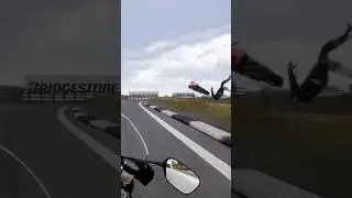 DUCATI V4💥Crash-1😔Rainy day🌧️|Ride-5 #bike #racing #bmw #motorbikeracing #motosport #fastbike