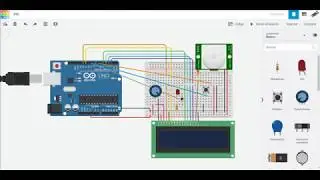 Aprendiendo Arduino y Tinkercad - 16 - detector de movimiento con sensor PIR y pantalla LCD