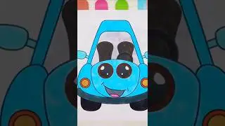 Fun Car Colouring #CarColouring#kidscolouringpages #kidsart #artforkids