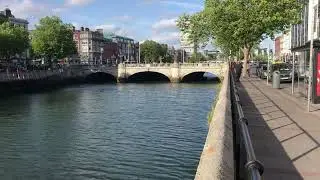RIVER LIFFEY in Dublin City IRELAND 🇮🇪