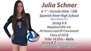 Julia Schner - 2015 HS & Club Volleyball Highlights