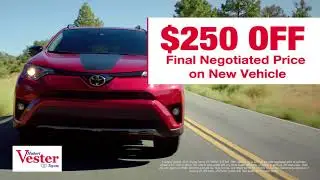 Hubert Vester Toyota New Vehicle and Free Maintenance Plan!