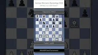 Fuchs, Judith vs. Hejazipour, Mitra, German Women's Bundesliga 2024, Round 1, &frac12;-&frac12;