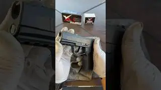 Quick pre-range clean P365 X Macro Comp #9mm #pistol #gun #viral #asmr #shorts #sigsauer #cleaning