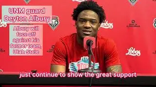 Midweek presser w/ UNM guard Deyton Albury #newmexico #albuquerque #unmlobos #golobos #mountainwest 