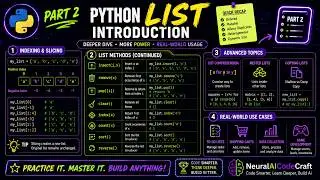 Part 2- Python Lists Introduction: Create, Access & Modify Lists | NeuralAICodeCraft