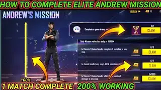 How To Complete  all May Elite Andrew Mission in Free Fire| New elite Andrew Mission Complete today