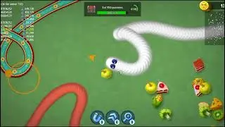 🐍WORMSZONE.IO | Giant Slither Snake Top 01 🏆 | Epic Worms Zone Biggest Snake Gameplay! |Melingkaryt 
